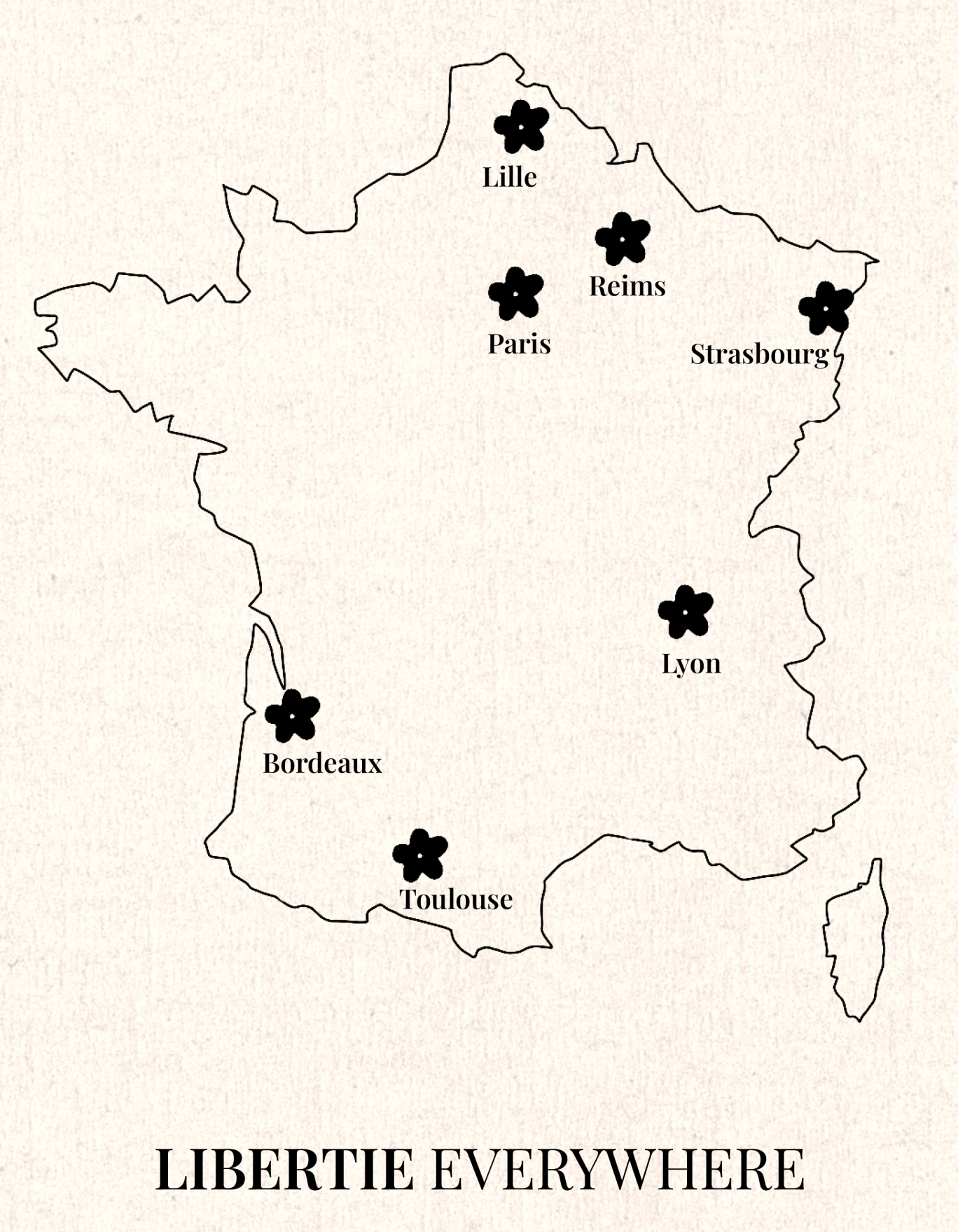 carte des boutiques Libertie